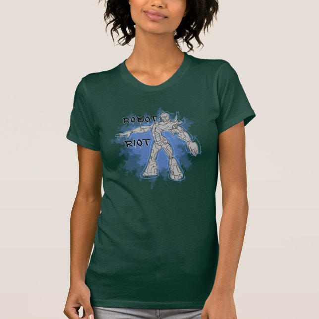 Robot Riot 8 Erwachsene Shirts (Vorderseite)