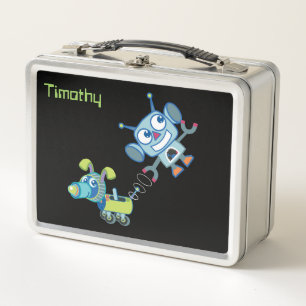 Robot & Robot Hund Edelstahl Lunchbox