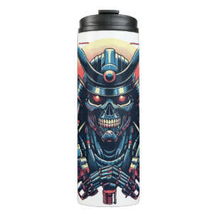 Robot Samurai Thermosbecher