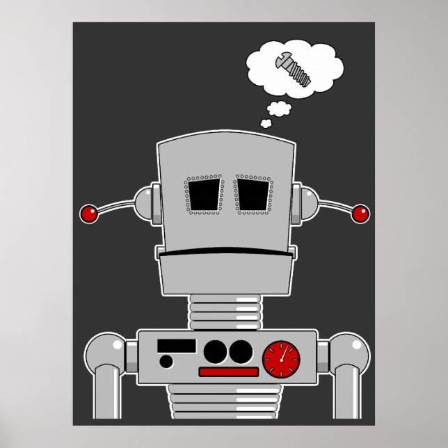 Robot Screening Print Poster (Vorne)