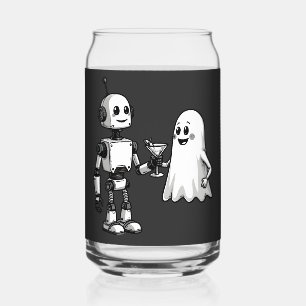 Robot Shaking Ghost Spooky Halloween Rebotic Dosenglas