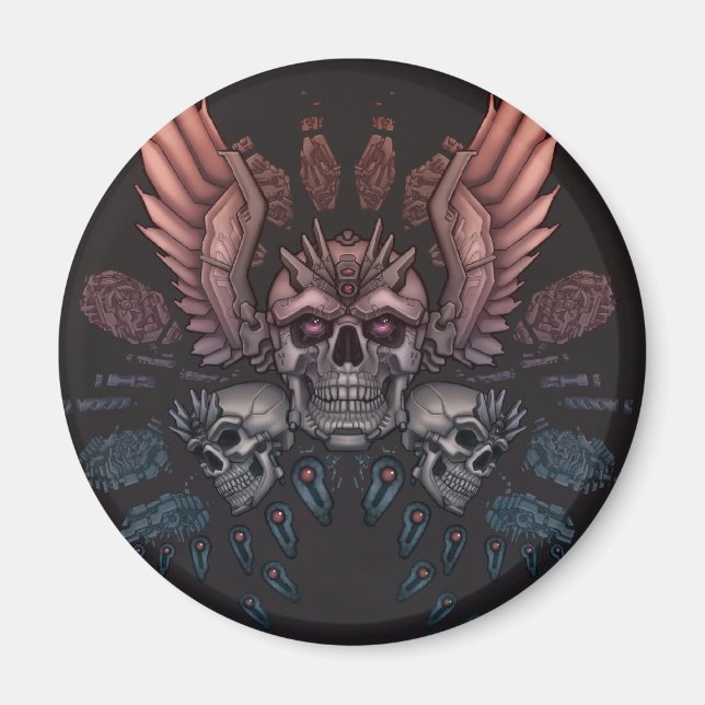 Robot Skull + Flüge Magnet (Vorne)