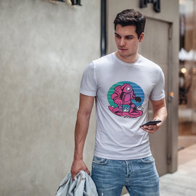 Robot Snowboarding T-Shirt (Von Creator hochgeladen)