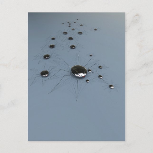 Robot Spiders Postcard Postkarte (Vorderseite)