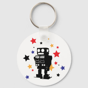 Robot Stern Schlüsselanhänger