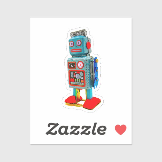 ROBOT-STICKER AUFKLEBER (Blatt)