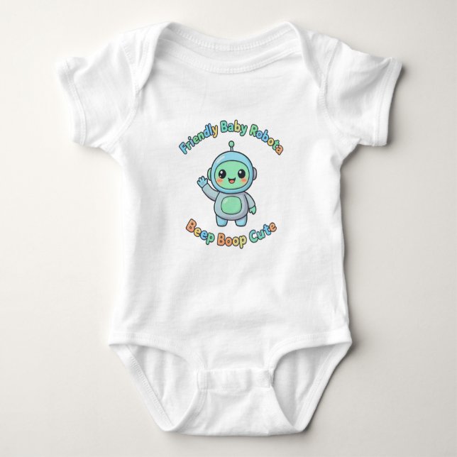 Robot style Fun Kids - Cotton  Baby Strampler (Vorderseite)