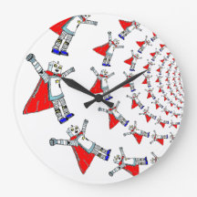 Robot Superhero Wall Clock