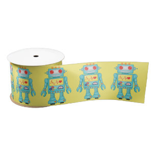 Robot Themed Party Satinband