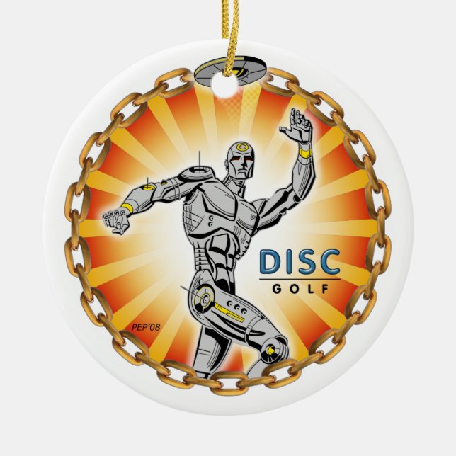 Robot Thrower #2 Keramikornament (Vorne)