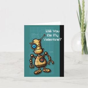 Robot Valentine Feiertagskarte