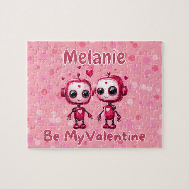 Robot Valentine's Day Puzzle  (Horizontal)