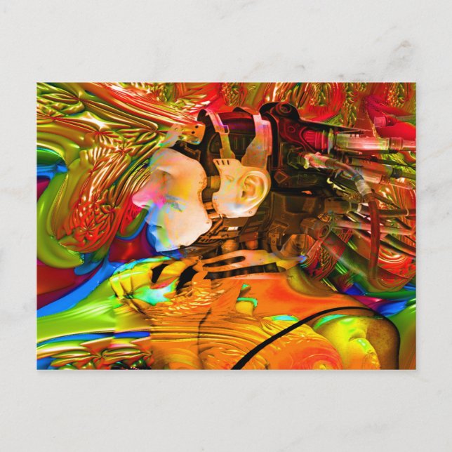 Robot-Verbindung Postkarte (Vorderseite)