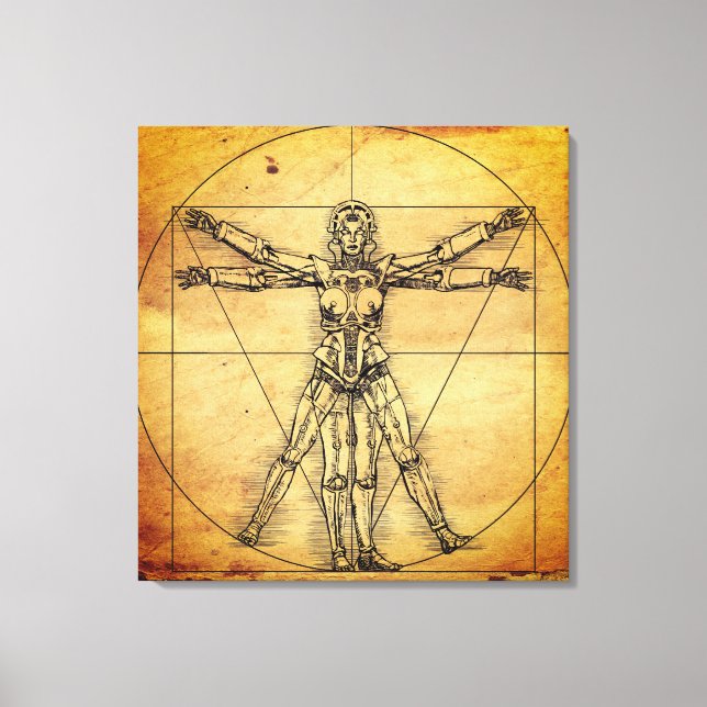 Robot Woman Leinwanddruck (Vorderseite)