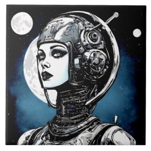 Robot Woman VI Fliese