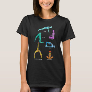 Robot Yoga Plank Dolphin Aufwärts Bow Yoga Lehr T-Shirt