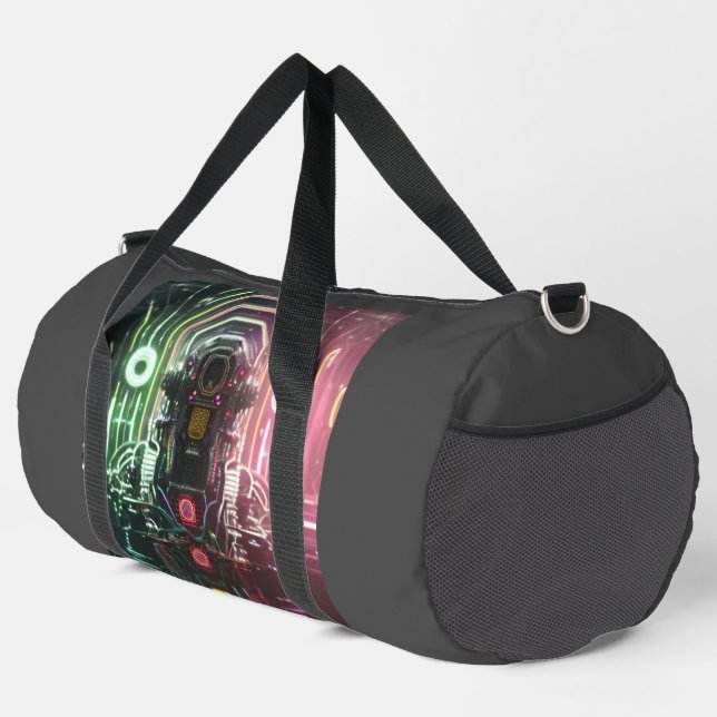 Roboter-1-Duffetbeutel Duffle Bag (Rechte Ecke)