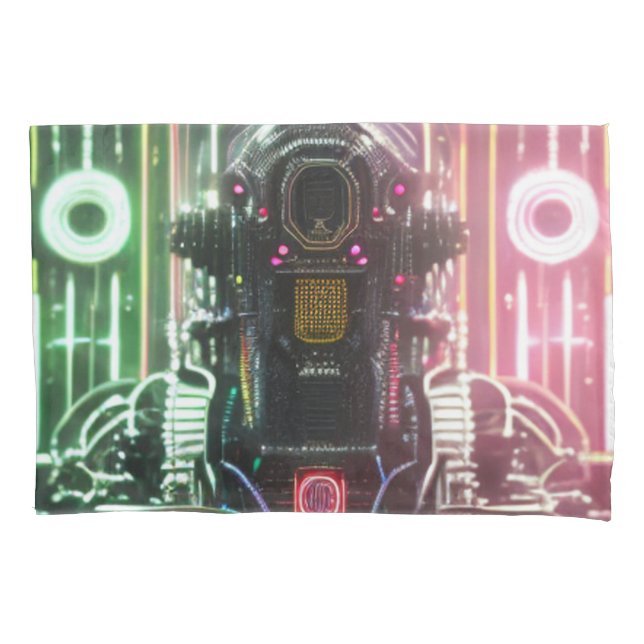 Roboter 1 Standard-Kissenkoffer 2 auf der Seite Kissenbezug (Vorderseite)