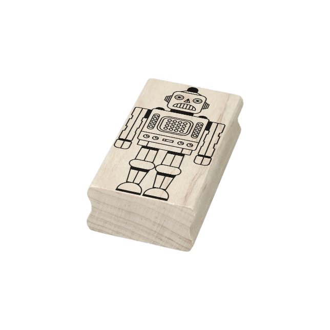 Roboter 200423(01) gummistempel (Stempel)