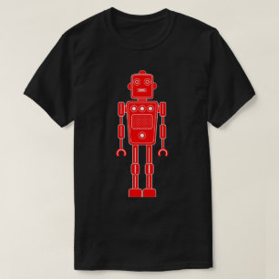 Roboter 270620/011 - Roter und Weißer T - Shirt