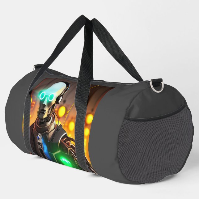 Roboter-2-Duffettasche Duffle Bag (Rechte Ecke)