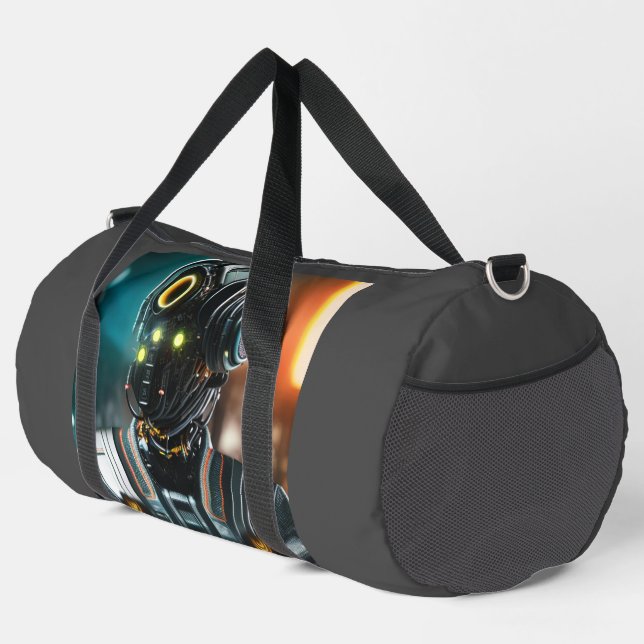 Roboter-3-Duffettasche Duffle Bag (Rechte Ecke)