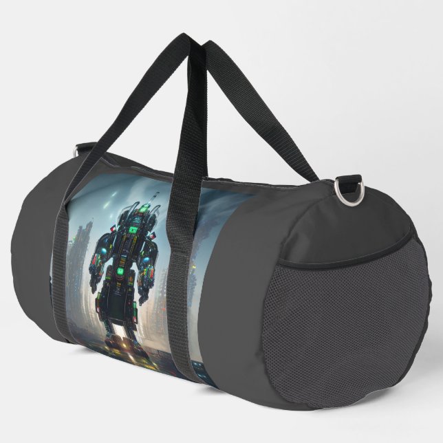 Roboter-4-Duffetbeutel Duffle Bag (Rechte Ecke)