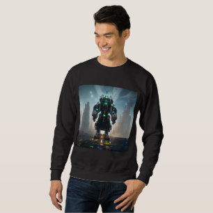 Roboter 4 Männer schwarzes Sweatshirt