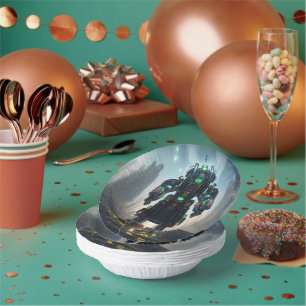 Roboter-4-Papierschale Pappteller