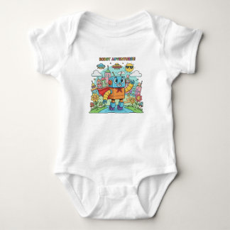Roboter-Abenteuer Baby Strampler