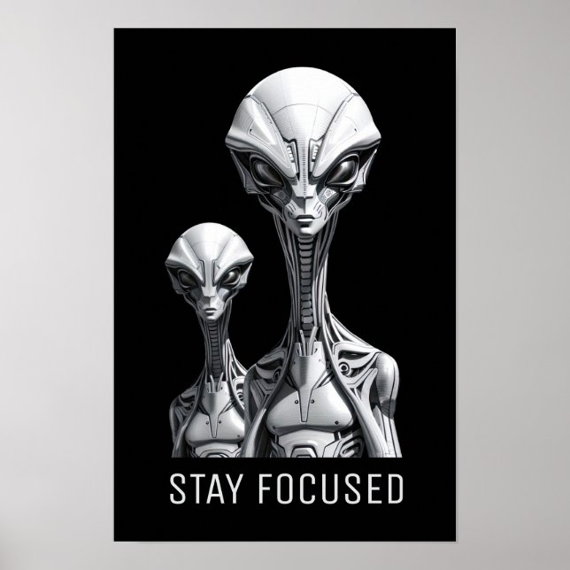 Roboter-Aliens Poster (Vorne)