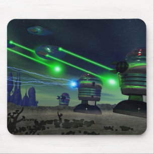 Roboter-Angriff Mousepad