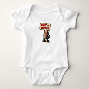 Roboter aus den 1950ern baby strampler