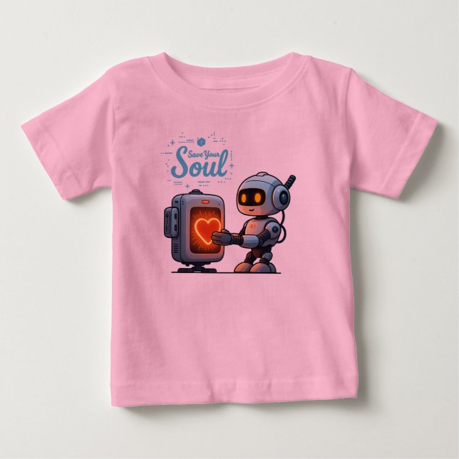 Roboter  baby t-shirt (Vorderseite)