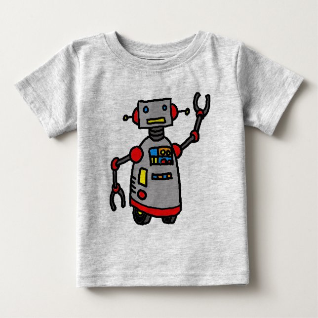 Roboter Baby T-shirt (Vorderseite)