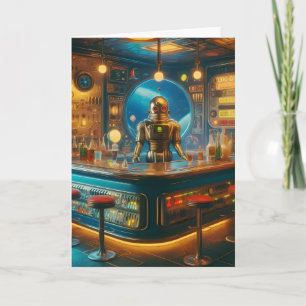 Roboter Barkeeper in intergalaktischer Spelunke de Karte