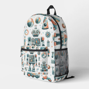Roboter Bedruckter Rucksack