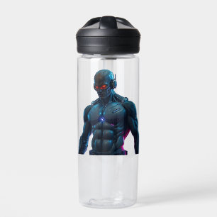 Roboter Bodybuilder Trinkflasche