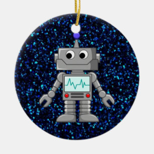 Roboter-Cartoon Keramikornament