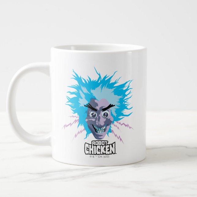 Roboter Chicken Scientist Head Graphic Jumbo-Tasse (Links)