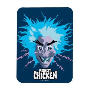 Roboter Chicken Scientist Head Graphic Magnet