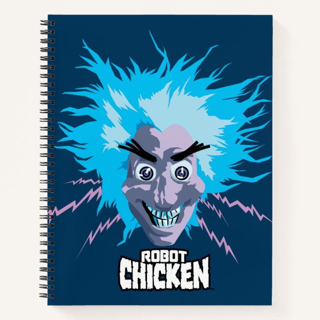 Roboter Chicken Scientist Head Graphic Notizbuch (Vorderseite)