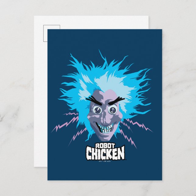 Roboter Chicken Scientist Head Graphic Postkarte (Vorne/Hinten)