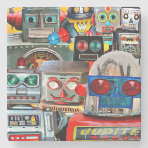 Roboter-Collagen-Marmor-Untersetzer Steinuntersetzer