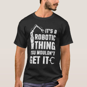 Roboter Cyborg Machine Robotics Engineer Ai Techno T-Shirt
