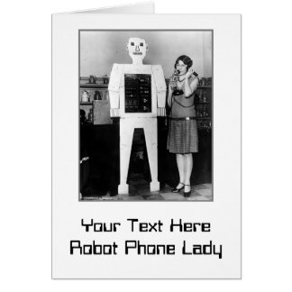 Roboter, Dame, Telefon