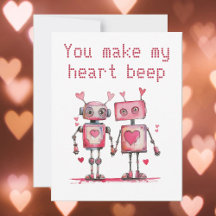 Roboter du bringst mein Herz zum Piepen Valentinst