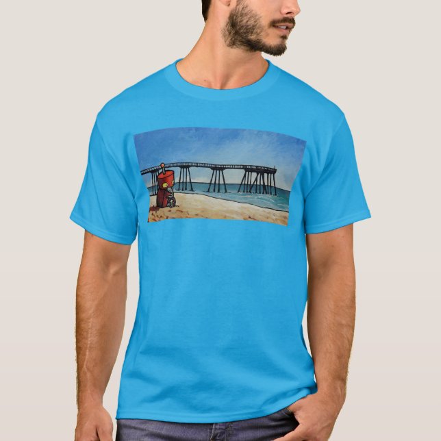Roboter durch den Pier T-Shirt (Vorderseite)