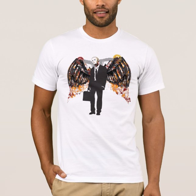 Roboter-Engels-Rechtsanwalt T-Shirt (Vorderseite)
