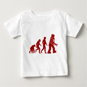 Roboter-Evolution des Menschen in den Roboter Baby T-shirt